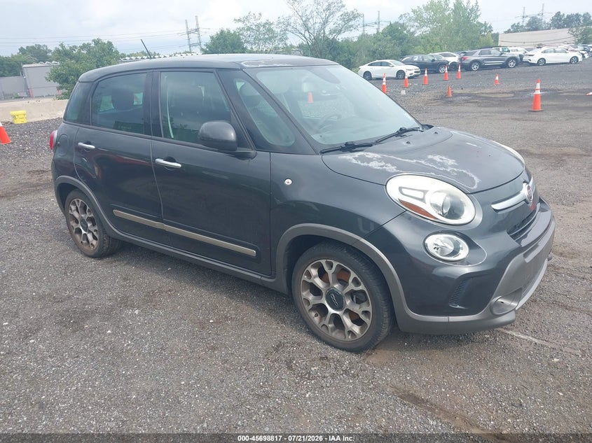 2014 Fiat 500l VIN ZFBCFADH0EZ017808 IAAI salvage auction — NORMAL WEAR, Clear (New York), sold $450 on 2026-08-04 (photo 1)