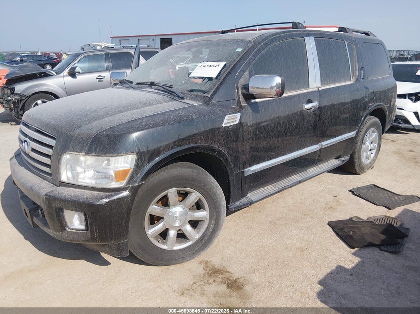 2004 Infiniti Qx56 VIN 5N3AA08C44N810646 IAAI salvage auction — RIGHT FRONT, Clear (Kansas), sold $350 on 2026-07-24 (photo 2)