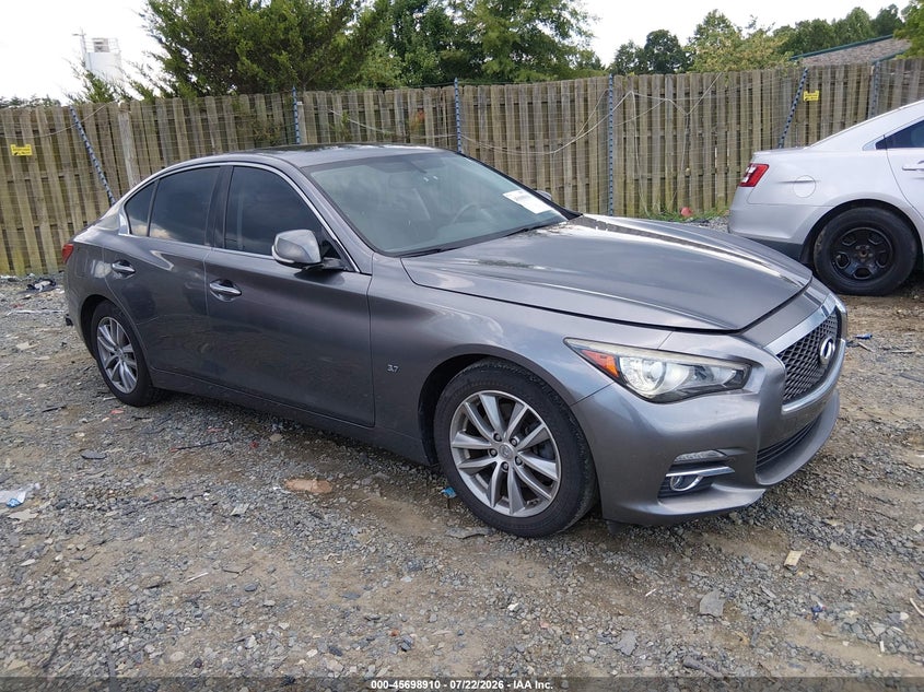 2015 Infiniti Q50 VIN JN1BV7AP5FM338061 IAAI salvage auction — NORMAL WEAR, Clear (Virginia), sold $525 on 2026-07-27 (photo 1)