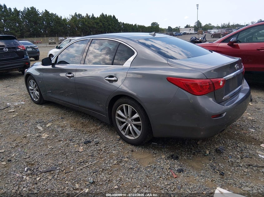 2015 Infiniti Q50 VIN JN1BV7AP5FM338061 IAAI salvage auction — NORMAL WEAR, Clear (Virginia), sold $525 on 2026-07-27 (photo 3)