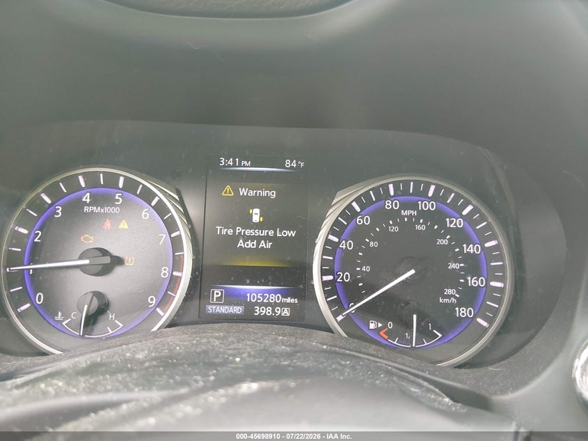 2015 Infiniti Q50 VIN JN1BV7AP5FM338061 IAAI salvage auction — NORMAL WEAR, Clear (Virginia), sold $525 on 2026-07-27 (photo 7)