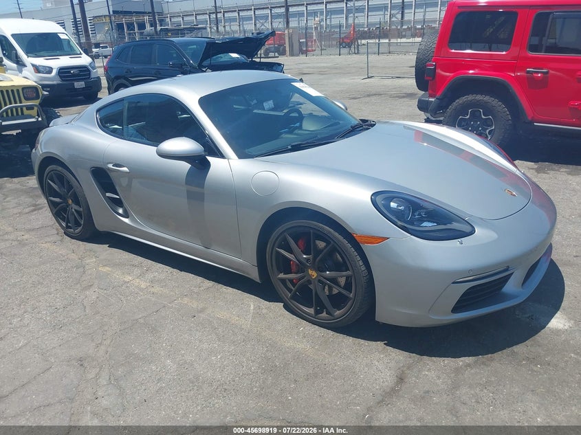 2018 Porsche 718 cayman VIN WP0AB2A87JK279080 — IAAI salvage auction photo