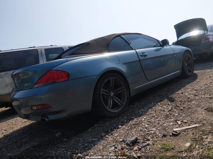 2007 BMW 6 series VIN WBAEK13507CN80689 IAAI salvage auction — NORMAL WEAR, Clear (Maryland), sold $125 on 2026-07-30 (photo 4)