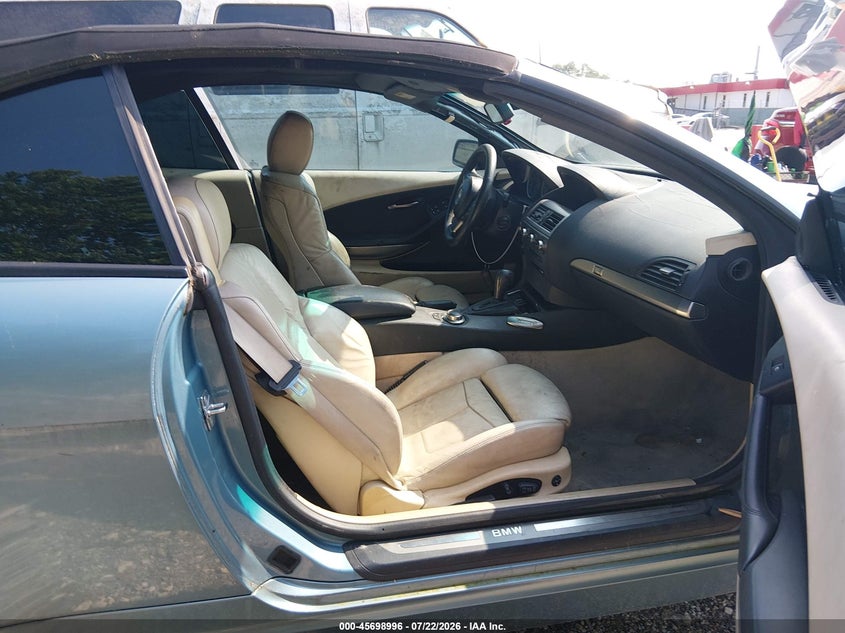 2007 BMW 6 series VIN WBAEK13507CN80689 IAAI salvage auction — NORMAL WEAR, Clear (Maryland), sold $125 on 2026-07-30 (photo 5)