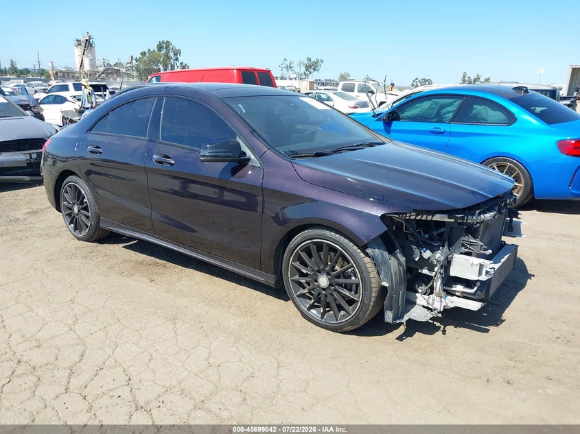 2016 Mercedes-benz Cla-klasse VIN WDDSJ4GB0GN365009 IAAI salvage auction — FRONT END, Salvage (California), sold $3,600 on 2026-08-13 (photo 1)
