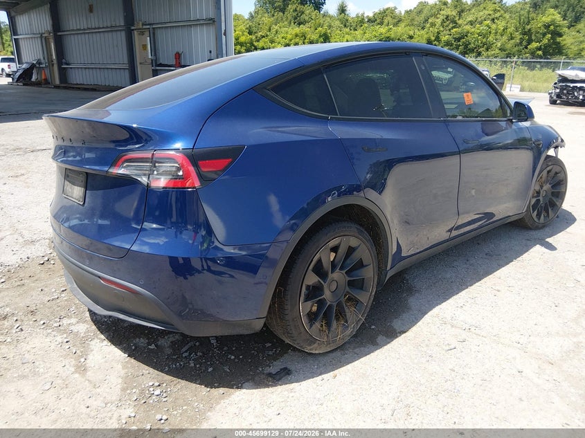 2021 Tesla Model y VIN 5YJYGDED7MF124291 IAAI salvage auction — FRONT END, Salvage Title, sold $4,800 on 2026-08-29 (photo 4)