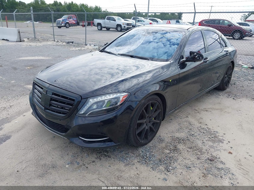 2016 Mercedes-benz S class VIN WDDUG8FB2GA210873 IAAI salvage auction — RIGHT FRONT, Salvage (Idaho), sold $1,300 on 2026-07-29 (photo 2)
