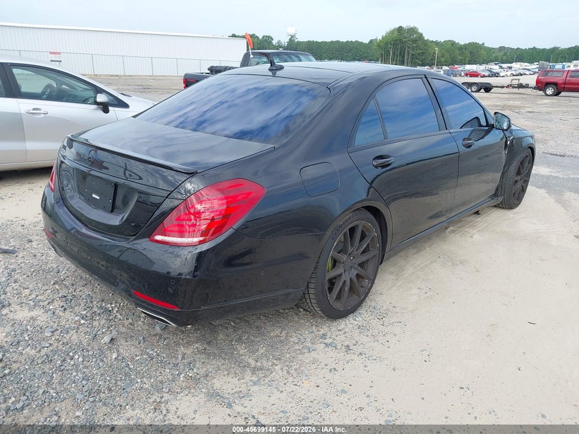 2016 Mercedes-benz S class VIN WDDUG8FB2GA210873 IAAI salvage auction — RIGHT FRONT, Salvage (Idaho), sold $1,300 on 2026-07-29 (photo 4)