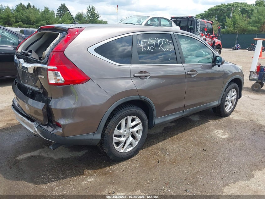 2015 Honda Cr-v VIN 2HKRM4H58FH666568 IAAI salvage auction — REAR END, Salvage Title, sold $6,700 on 2026-08-20 (photo 4)