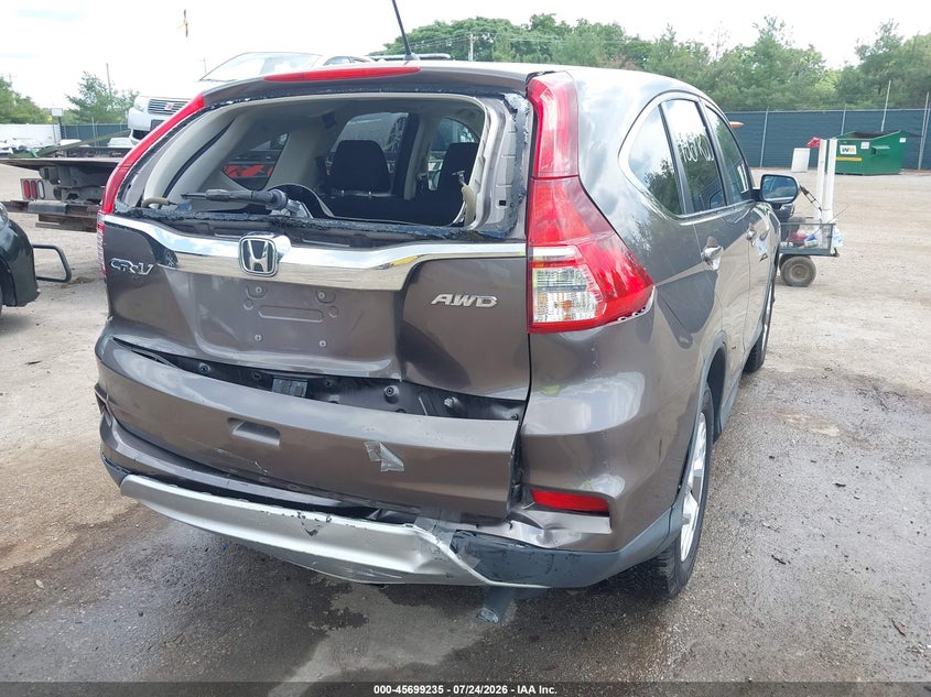 2015 Honda Cr-v VIN 2HKRM4H58FH666568 IAAI salvage auction — REAR END, Salvage Title, sold $6,700 on 2026-08-20 (photo 6)