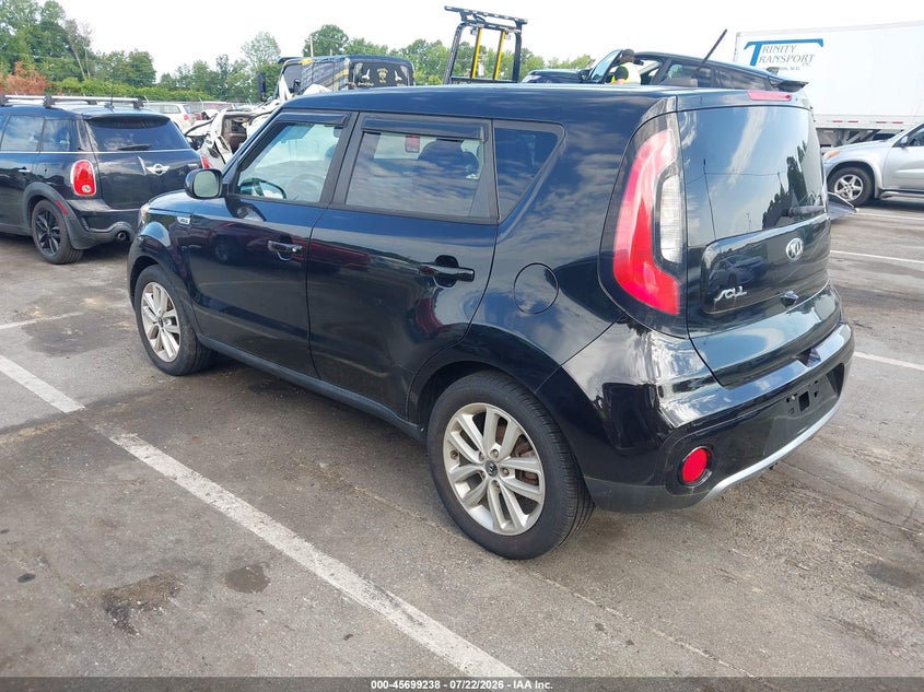 2018 Kia Soul VIN KNDJP3A59J7547966 IAAI salvage auction — NORMAL WEAR, Clear (North Carolina), sold $525 on 2026-07-30 (photo 3)