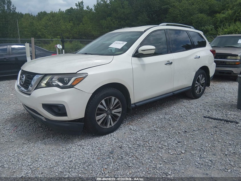 2017 Nissan Pathfinder VIN 5N1DR2MN8HC620352 IAAI salvage auction — NORMAL WEAR, Clear (Alabama), sold $675 on 2026-08-31 (photo 2)