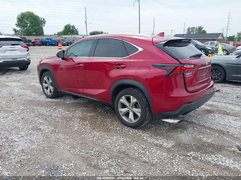 2017 Lexus Nx VIN JTJBARBZXH2126353 IAAI salvage auction — RIGHT REAR, Wait Title, sold $7,000 on 2026-09-19 (photo 3)
