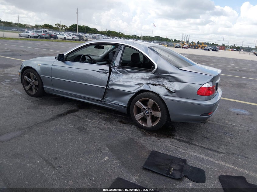 2004 BMW 3 series VIN WBABD33494JY97684 IAAI salvage auction — LEFT SIDE, Rebuildable (Florida), sold $400 on 2026-08-15 (photo 3)