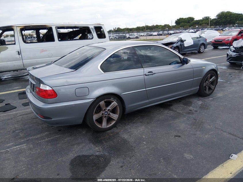2004 BMW 3 series VIN WBABD33494JY97684 IAAI salvage auction — LEFT SIDE, Rebuildable (Florida), sold $400 on 2026-08-15 (photo 4)