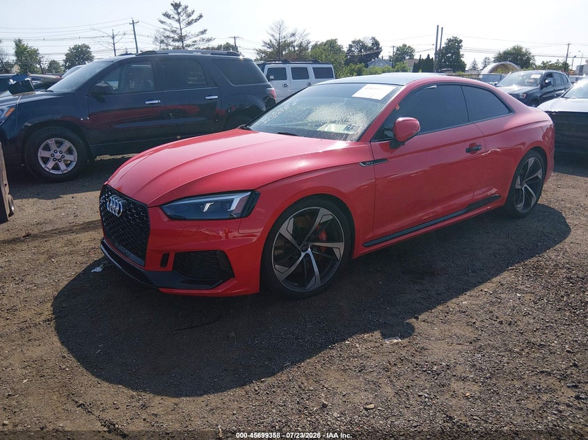 2018 Audi Rs5 VIN WUAPWAF57JA902360 IAAI salvage auction — RIGHT FRONT, Wait Title, sold $16,700 on 2026-08-30 (photo 2)