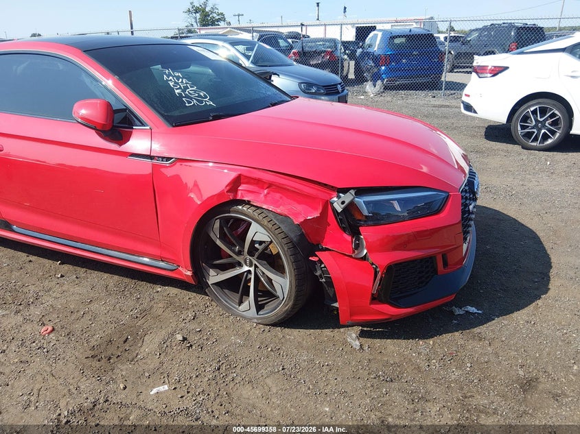 2018 Audi Rs5 VIN WUAPWAF57JA902360 IAAI salvage auction — RIGHT FRONT, Wait Title, sold $16,700 on 2026-08-30 (photo 6)