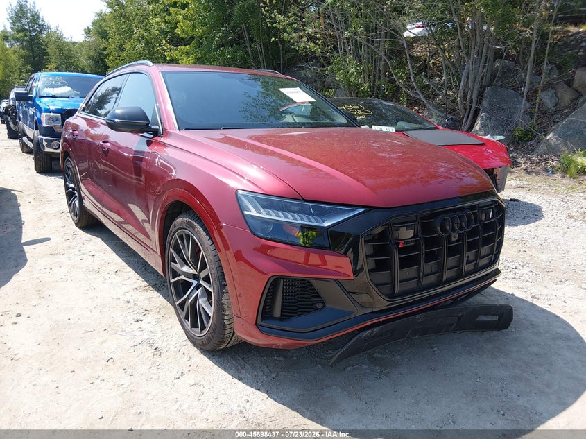 2023 Audi Sq8 VIN WA1CWBF18PD043585 IAAI salvage auction — FRONT END, Salvage Title, sold $39,250 on 2026-08-25 (photo 1)