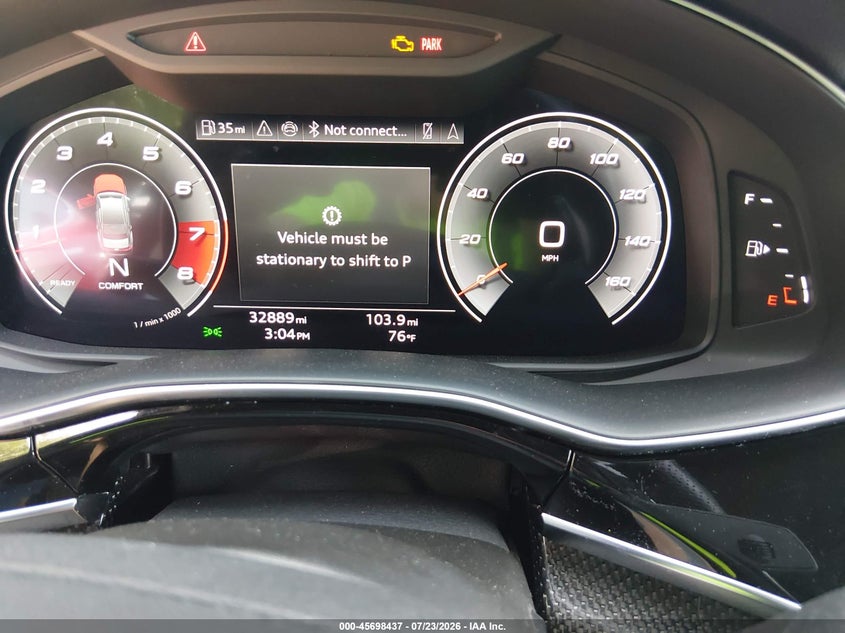 2023 Audi Sq8 VIN WA1CWBF18PD043585 IAAI salvage auction — FRONT END, Salvage Title, sold $39,250 on 2026-08-25 (photo 7)