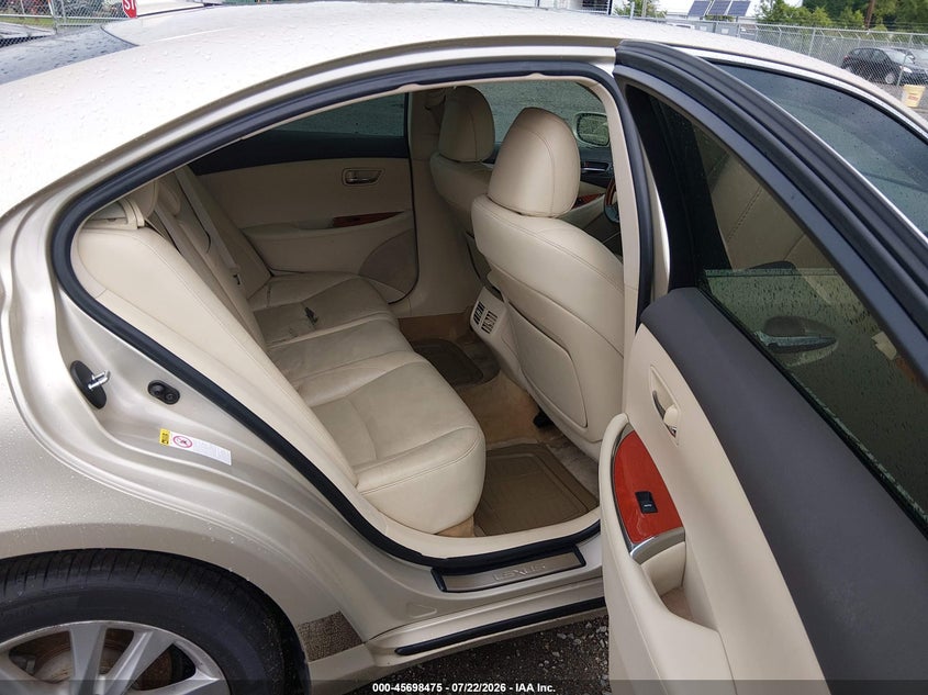2011 Lexus Es 350 VIN JTHBK1EG4B2419246 IAAI salvage auction — WATER/FLOOD, Clear (Virginia), sold $1,200 on 2026-07-31 (photo 8)