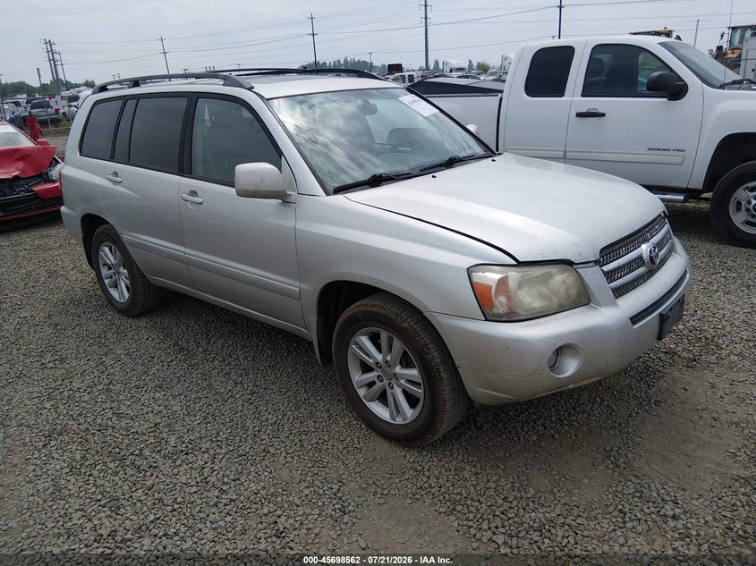 2006 Toyota Highlander hybrid VIN JTEDW21A860015787 IAAI salvage auction — NORMAL WEAR, Peddle Clear Public-Restricted (Oregon), sold $400 on 2026-07-29 (photo 1)