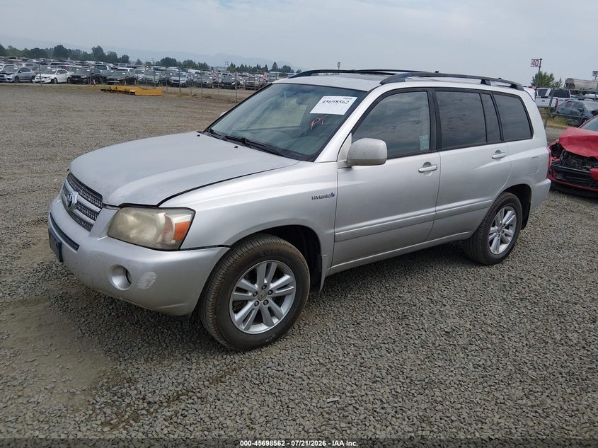 2006 Toyota Highlander hybrid VIN JTEDW21A860015787 IAAI salvage auction — NORMAL WEAR, Peddle Clear Public-Restricted (Oregon), sold $400 on 2026-07-29 (photo 2)