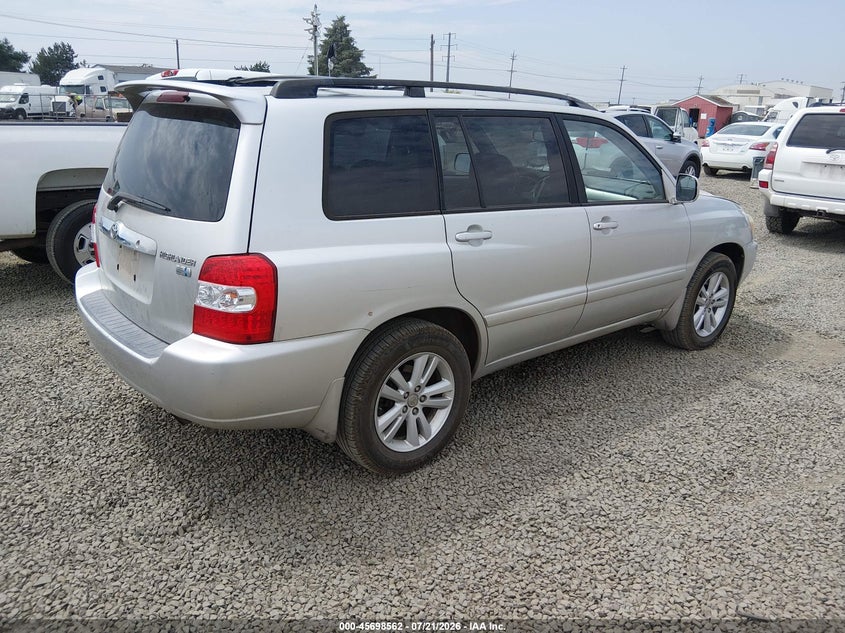 2006 Toyota Highlander hybrid VIN JTEDW21A860015787 IAAI salvage auction — NORMAL WEAR, Peddle Clear Public-Restricted (Oregon), sold $400 on 2026-07-29 (photo 4)