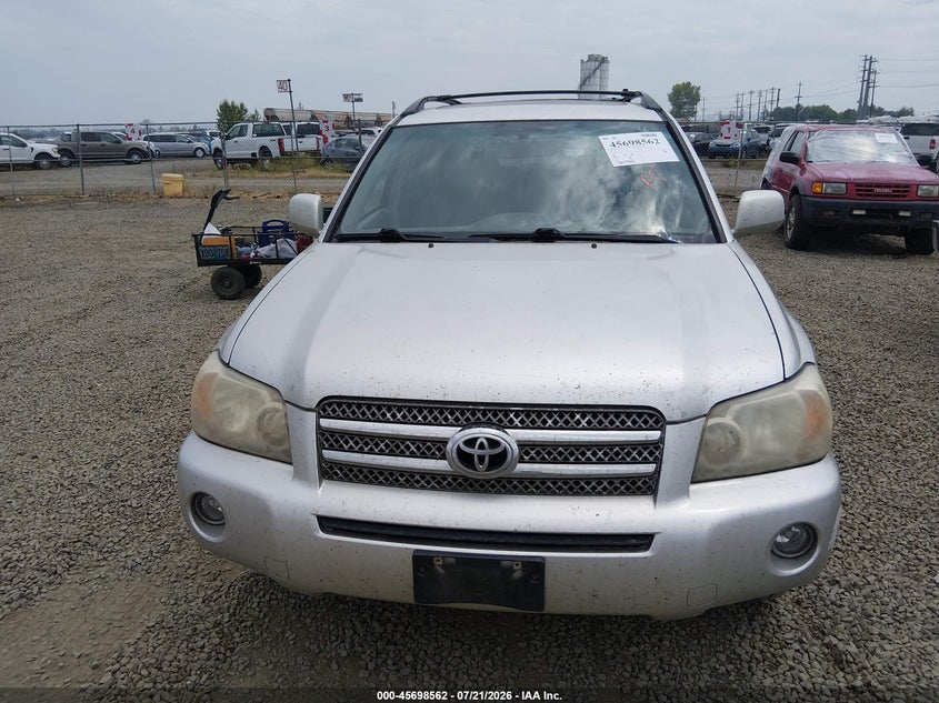 2006 Toyota Highlander hybrid VIN JTEDW21A860015787 IAAI salvage auction — NORMAL WEAR, Peddle Clear Public-Restricted (Oregon), sold $400 on 2026-07-29 (photo 6)