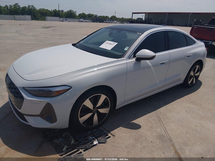 2025 Audi A5 VIN WAU1BCFU7SN043859 IAAI salvage auction — WATER/FLOOD, Salvage (Texas), sold $1,050 on 2026-09-30 (photo 2)