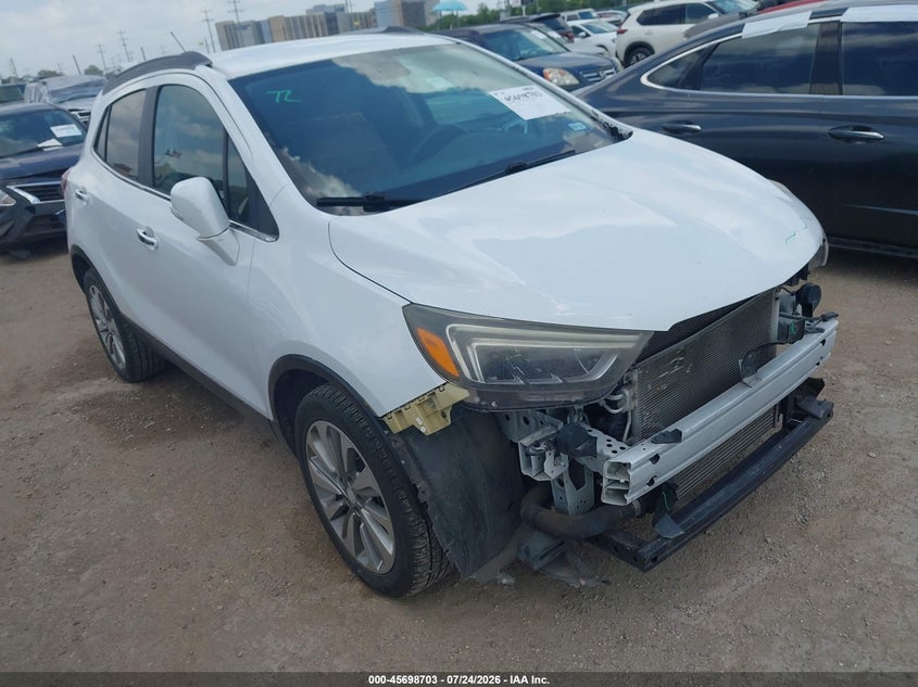 2017 Buick Encore VIN KL4CJCSB9HB010384 IAAI salvage auction — FRONT END, Wait Title, sold $1,100 on 2026-10-11 (photo 1)