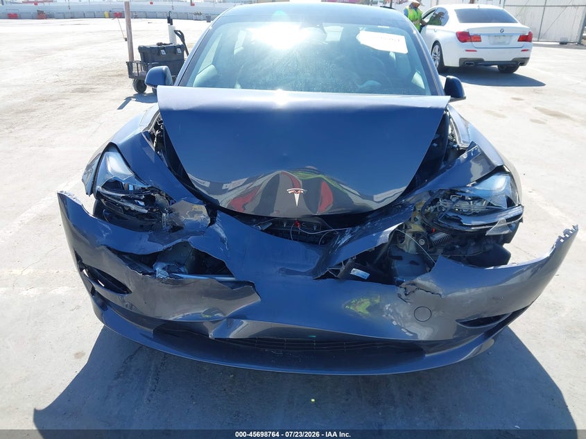 2023 Tesla Model 3 VIN 5YJ3E1EA2PF591868 IAAI salvage auction — FRONT END, Wait Title, sold $6,400 on 2026-09-06 (photo 6)
