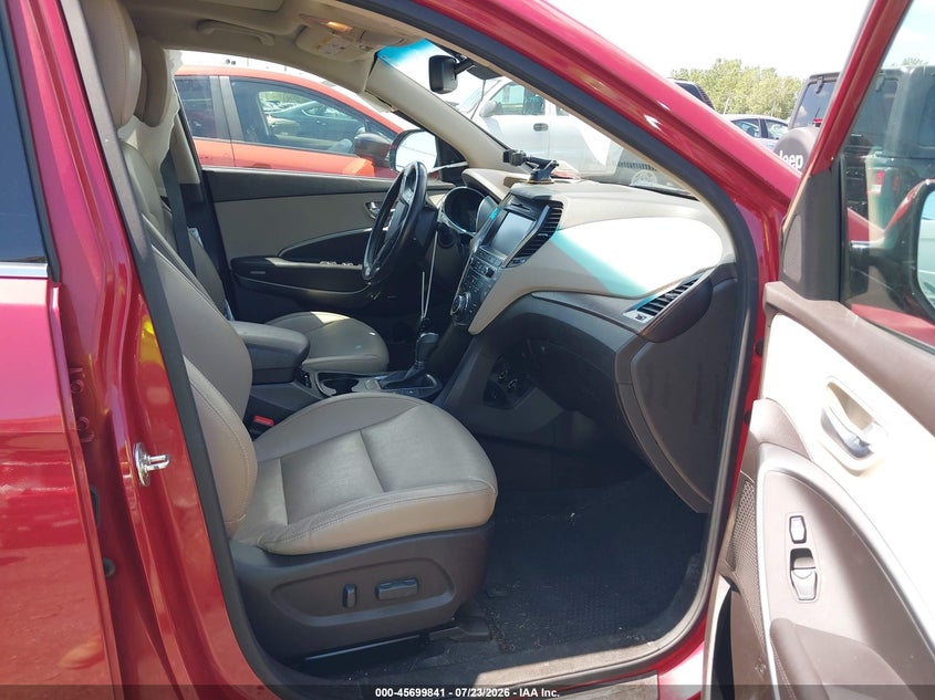 2018 Hyundai Santa fe VIN KM8SRDHF1JU284291 IAAI salvage auction — LEFT FRONT, Salvage Title, sold $3,475 on 2026-08-01 (photo 5)