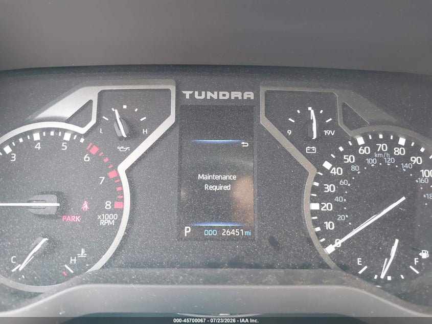 2022 Toyota Tundra VIN 5TFLA5DB4NX052684 IAAI salvage auction — REAR END, Enterprise Vehicles Clear Only (Texas), sold $32,250 on 2026-07-27 (photo 7)