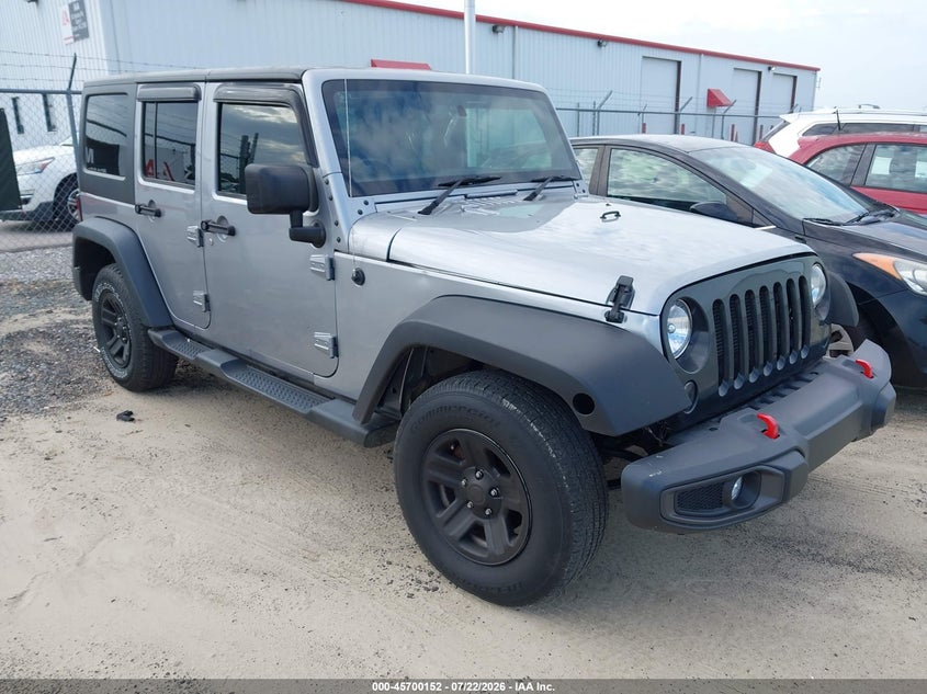 2016 Jeep Wrangler unlimited VIN 1C4BJWKG2GL340536 IAAI salvage auction — UNKNOWN, Clear (North Carolina), sold $2,975 on 2026-08-15 (photo 1)