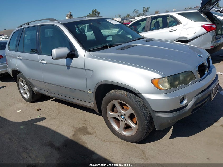 2002 BMW X5 VIN 5UXFA53582LP48930 IAAI salvage auction — NORMAL WEAR, Clear - Dealer Only (California), sold $550 on 2026-08-01 (photo 1)
