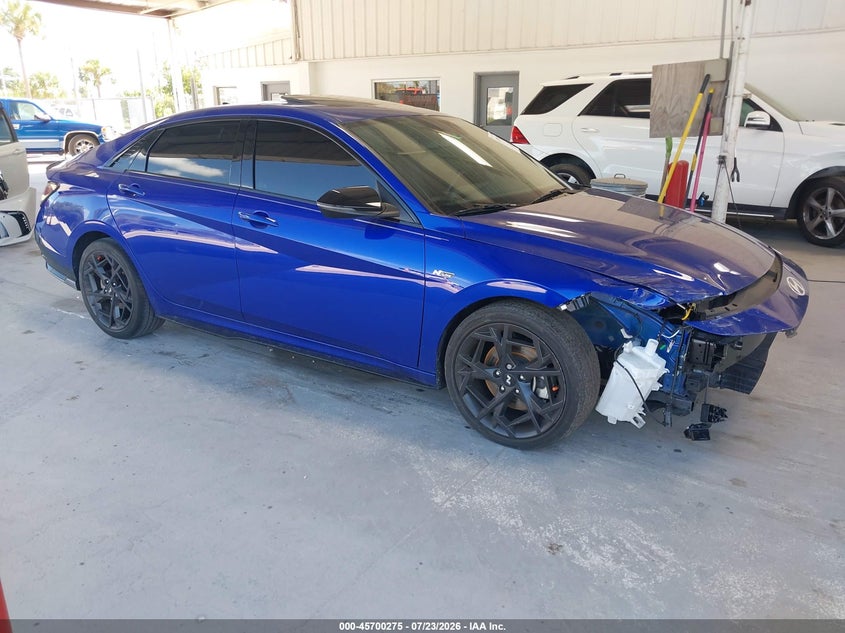 2024 Hyundai Elantra VIN KMHLR4DF4RU744906 IAAI salvage auction — FRONT END, Wait Title, sold $6,950 on 2026-09-10 (photo 1)