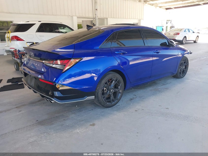 2024 Hyundai Elantra VIN KMHLR4DF4RU744906 IAAI salvage auction — FRONT END, Wait Title, sold $6,950 on 2026-09-10 (photo 4)