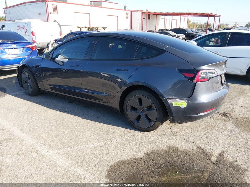 2022 Tesla Model 3 VIN 5YJ3E1EA7NF376659 IAAI salvage auction — FRONT END, Salvage Title, sold $5,250 on 2026-08-28 (photo 3)