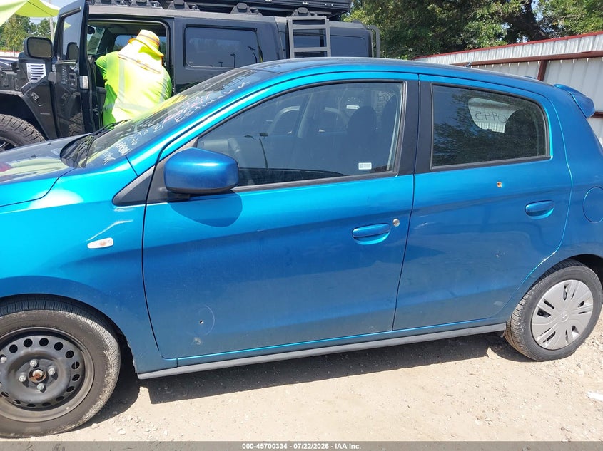 2024 Mitsubishi Mirage VIN ML32AUHJ8RH020945 IAAI salvage auction — SIDE, Salvage Title, sold $925 on 2026-07-30 (photo 6)