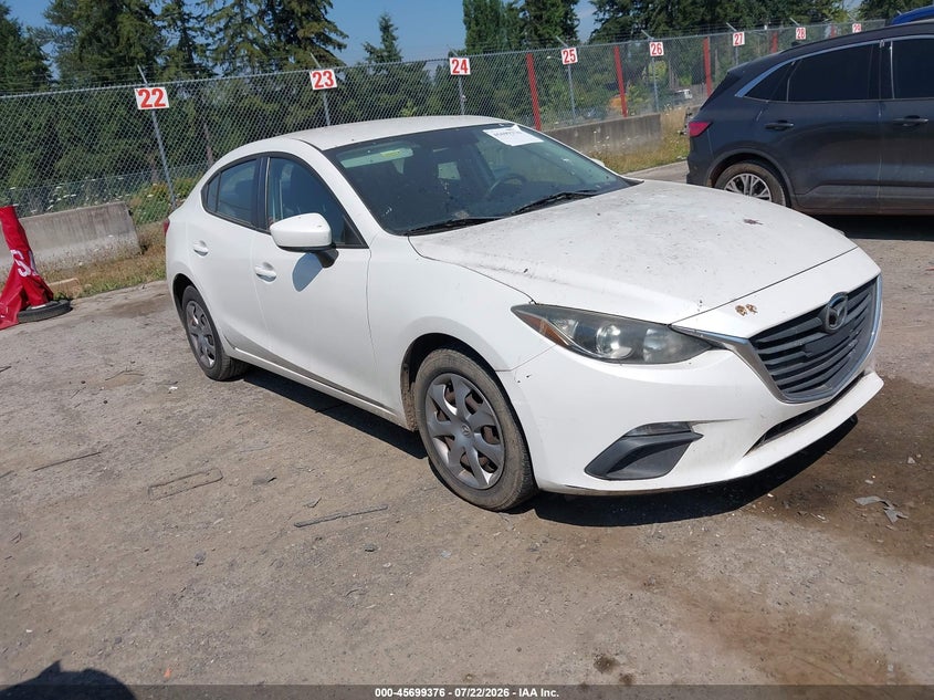 2014 Mazda 3 VIN JM1BM1U7XE1146921 IAAI salvage auction — NORMAL WEAR, Clear (Florida), sold $125 on 2026-07-29 (photo 1)