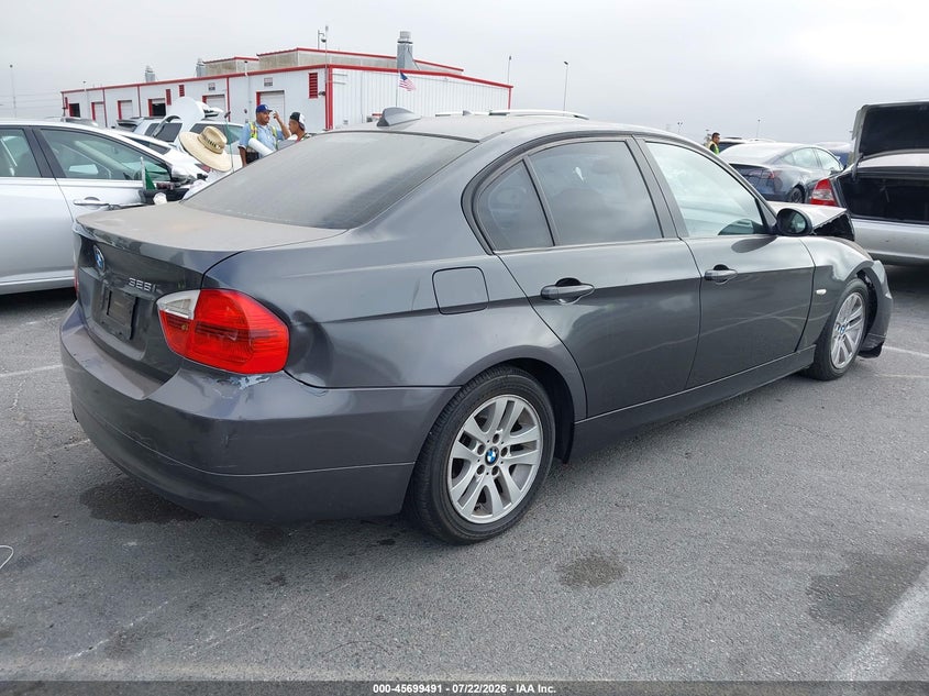 2007 BMW 3 series VIN WBAVC535X7FZ76454 IAAI salvage auction — FRONT END, Salvage (California), sold $525 on 2026-08-03 (photo 4)
