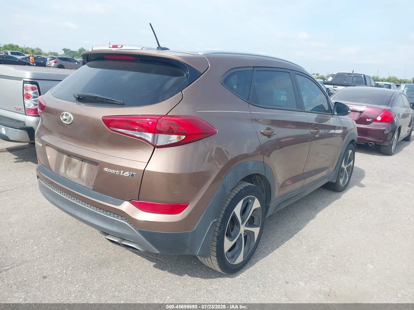 2016 Hyundai Tucson VIN KM8J33A28GU100990 IAAI salvage auction — FRONT END, Wait Title, sold $3,100 on 2026-09-05 (photo 4)