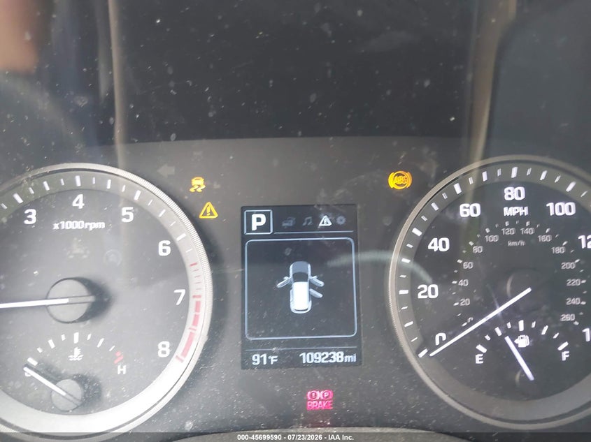 2016 Hyundai Tucson VIN KM8J33A28GU100990 IAAI salvage auction — FRONT END, Wait Title, sold $3,100 on 2026-09-05 (photo 7)