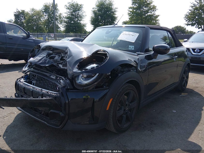2023 Mini Convertible VIN WMW43DL08P3P74353 IAAI salvage auction — FRONT END, Salvage Title, sold $3,700 on 2026-08-19 (photo 2)