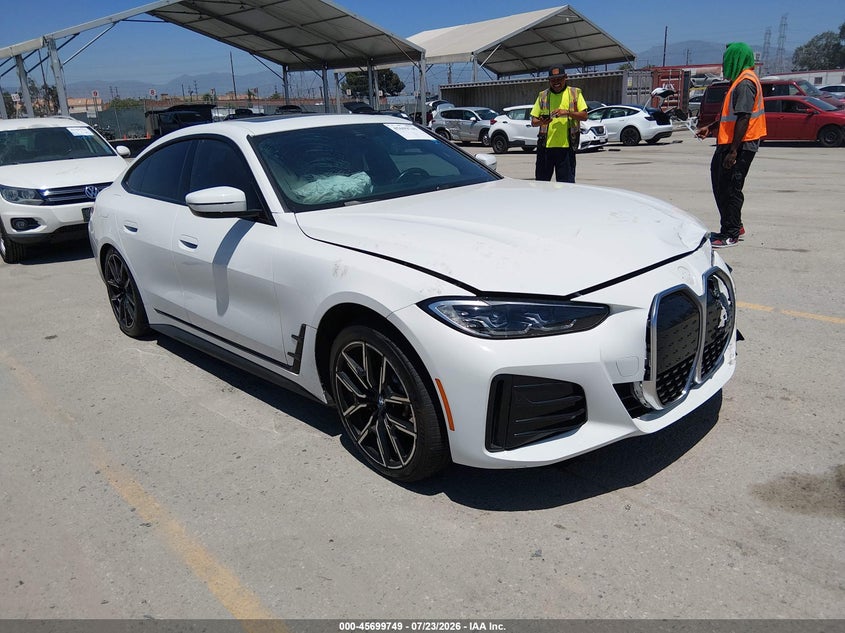 2023 BMW I4 VIN WBY73AW0XPFR08075 — IAAI salvage auction photo