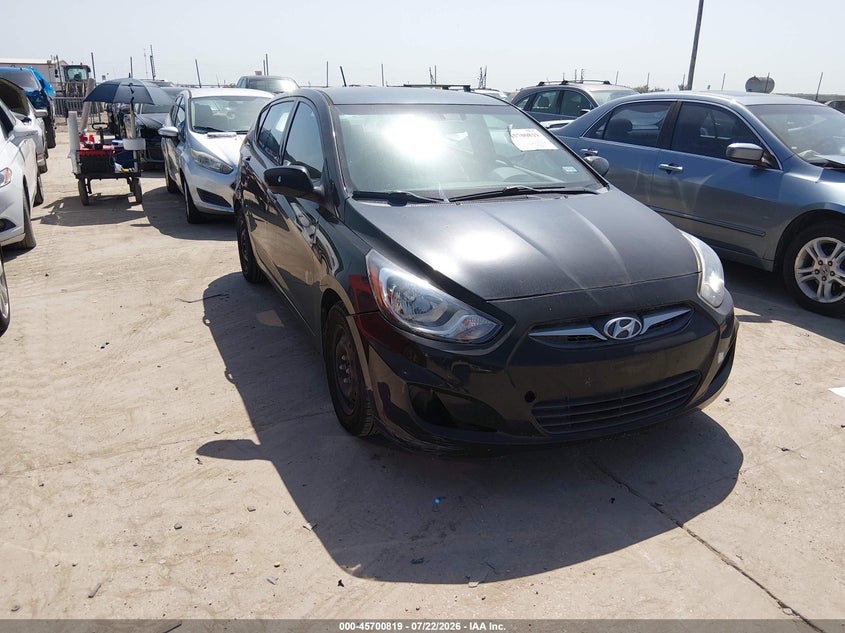 2014 Hyundai Accent VIN KMHCT5AE6EU194752 IAAI salvage auction — NORMAL WEAR, Original (Texas), sold $275 on 2026-07-28 (photo 1)