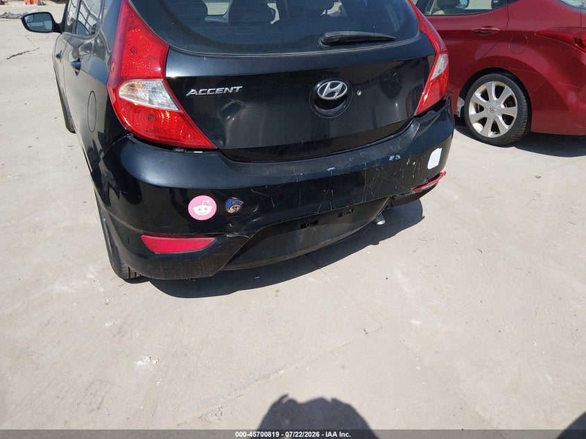 2014 Hyundai Accent VIN KMHCT5AE6EU194752 IAAI salvage auction — NORMAL WEAR, Original (Texas), sold $275 on 2026-07-28 (photo 6)