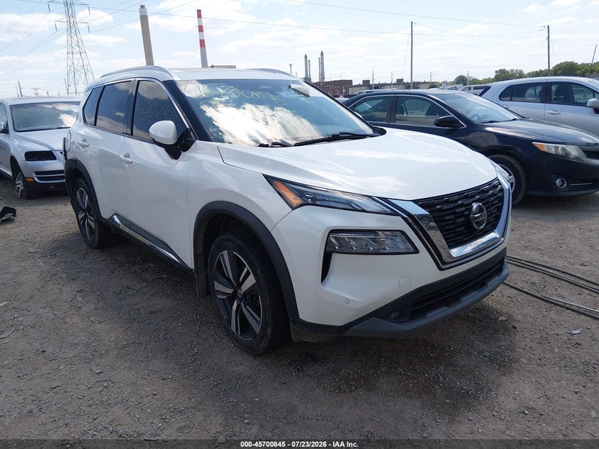 2021 Nissan Rogue VIN 5N1AT3CB4MC681113 IAAI salvage auction — REAR END, Salvage (Indiana), sold $8,700 on 2026-08-26 (photo 1)