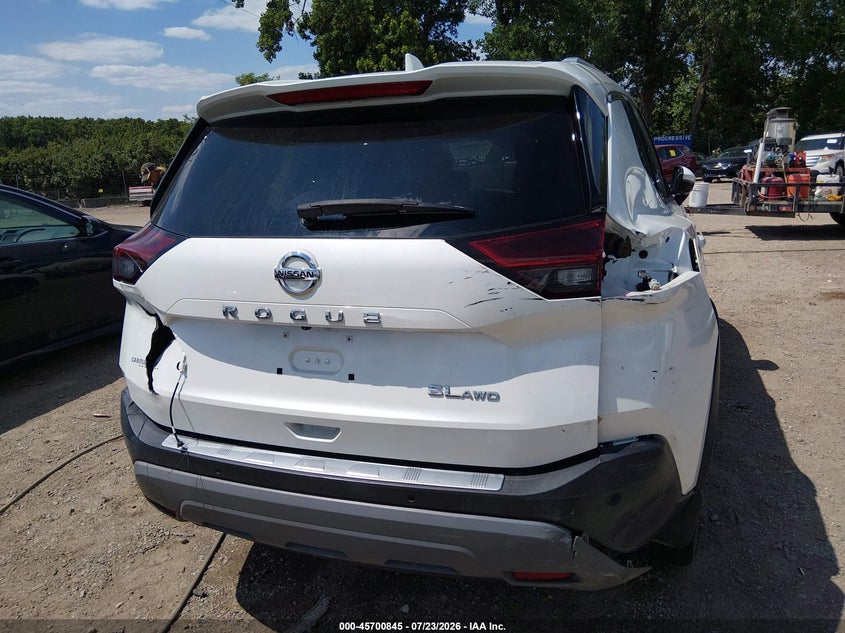2021 Nissan Rogue VIN 5N1AT3CB4MC681113 IAAI salvage auction — REAR END, Salvage (Indiana), sold $8,700 on 2026-08-26 (photo 6)