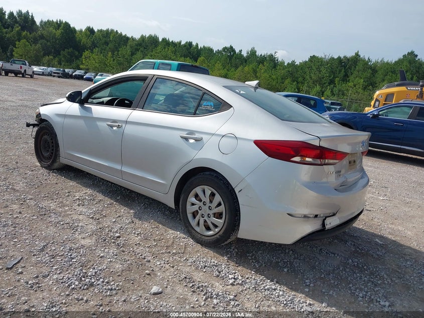2017 Hyundai Elantra VIN KMHD74LF9HU100361 IAAI salvage auction — NORMAL WEAR, Clear (Alabama), sold $400 on 2026-07-29 (photo 3)